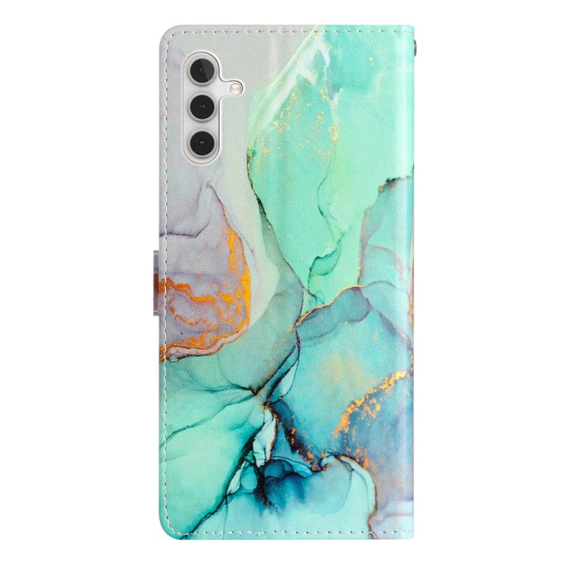 Folio-hoesje Samsung Galaxy A16 5g Groen Marmer