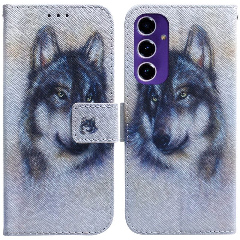 Folio-hoesje Samsung Galaxy A16 5g Telefoonhoesje Aquarelhond