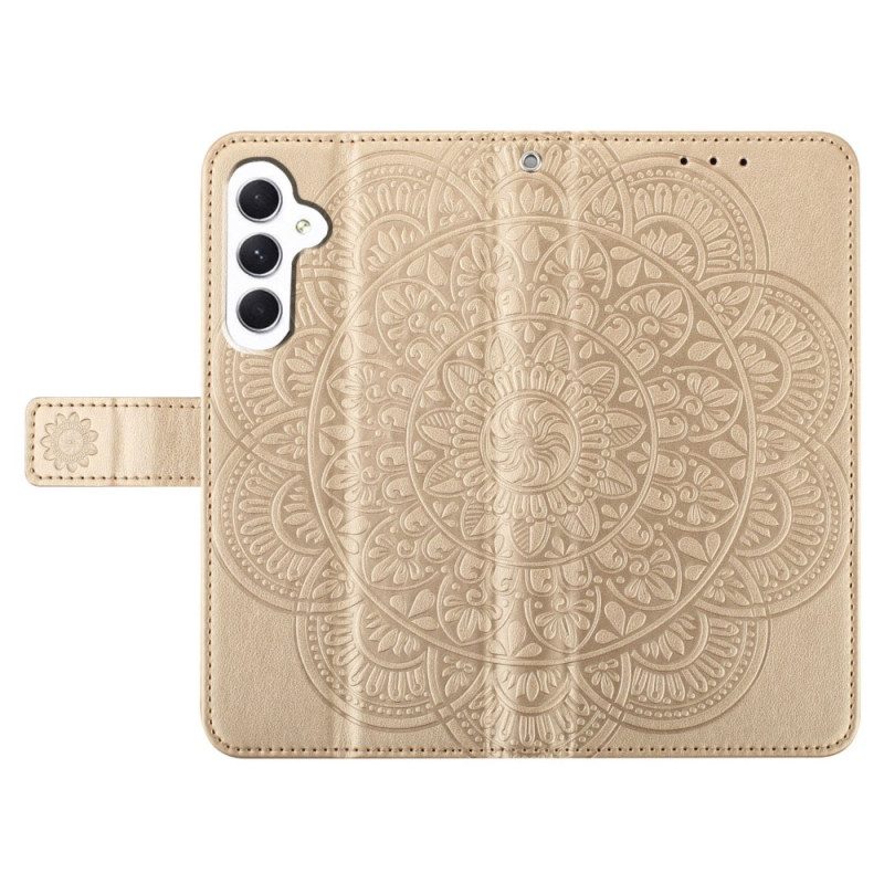 Folio-hoesje Samsung Galaxy A16 5g Telefoonhoesje Mandala-ontwerp Met Koord