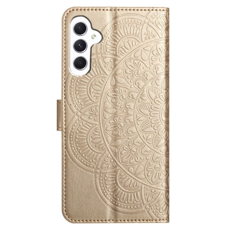 Folio-hoesje Samsung Galaxy A16 5g Telefoonhoesje Mandala-ontwerp Met Koord