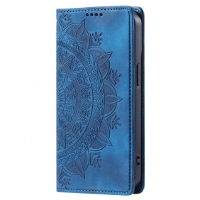 Folio-hoesje Samsung Galaxy A16 5g Telefoonhoesje Mandala-patroon Met Suède-effect