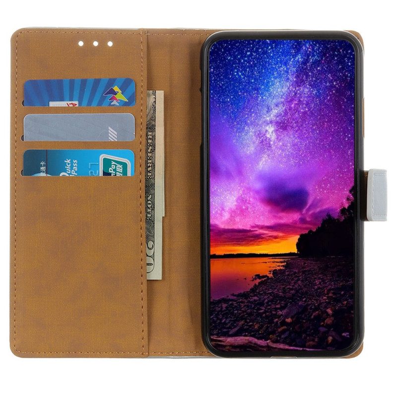 Leren Hoesje Samsung Galaxy A16 5g Getextureerd Kunstleer Bescherming Hoesje