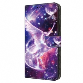 Leren Hoesje Samsung Galaxy A16 5g Kosmisch Paard Bescherming Hoesje