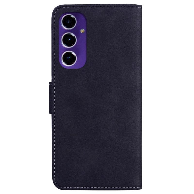 Leren Hoesje Samsung Galaxy A16 5g Suède-effect Bescherming Hoesje