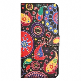 Leren Hoesje Voor Samsung Galaxy A16 5g Galaxy-patroon