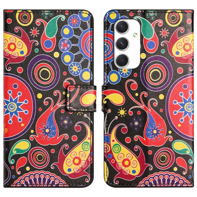 Leren Hoesje Voor Samsung Galaxy A16 5g Galaxy-patroon