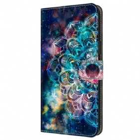 Leren Hoesje Voor Samsung Galaxy A16 5g Gyroscopisch Bloemenpatroon