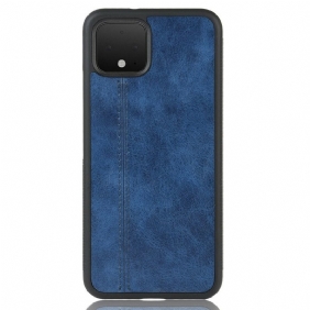 Hoesje voor Google Pixel 4 Couture-leereffect