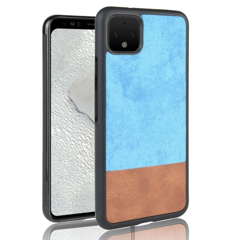 Hoesje voor Google Pixel 4 Tweekleurig Kunstleer