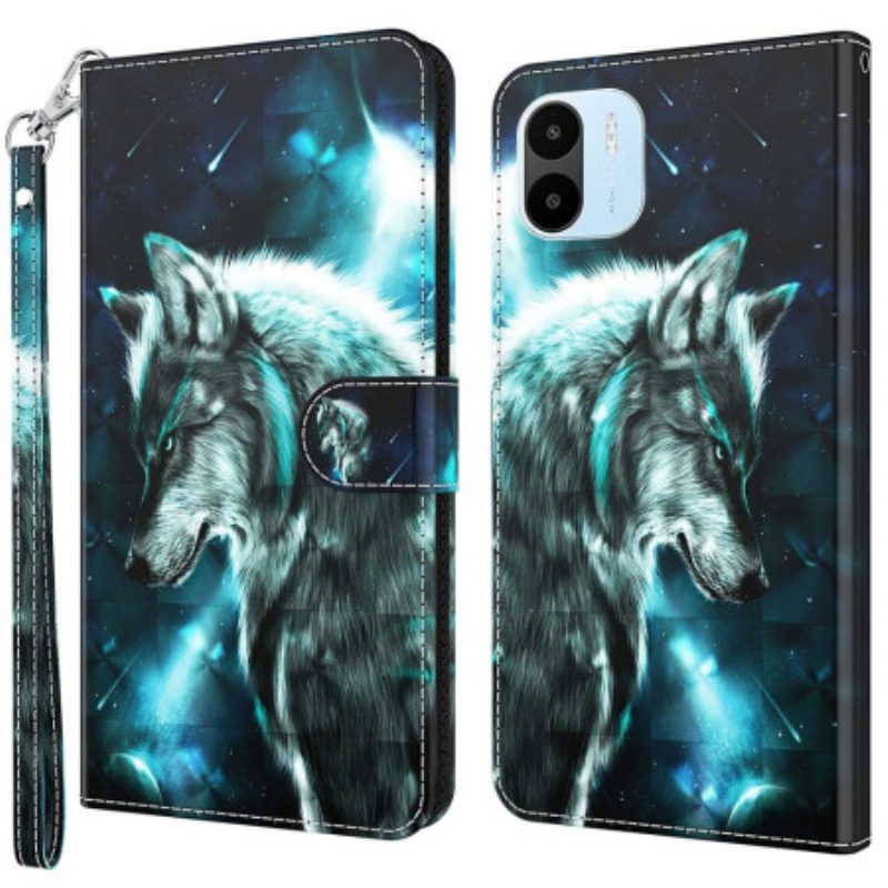 Folio-hoesje voor Xiaomi Redmi A1 Majestueuze Wolf