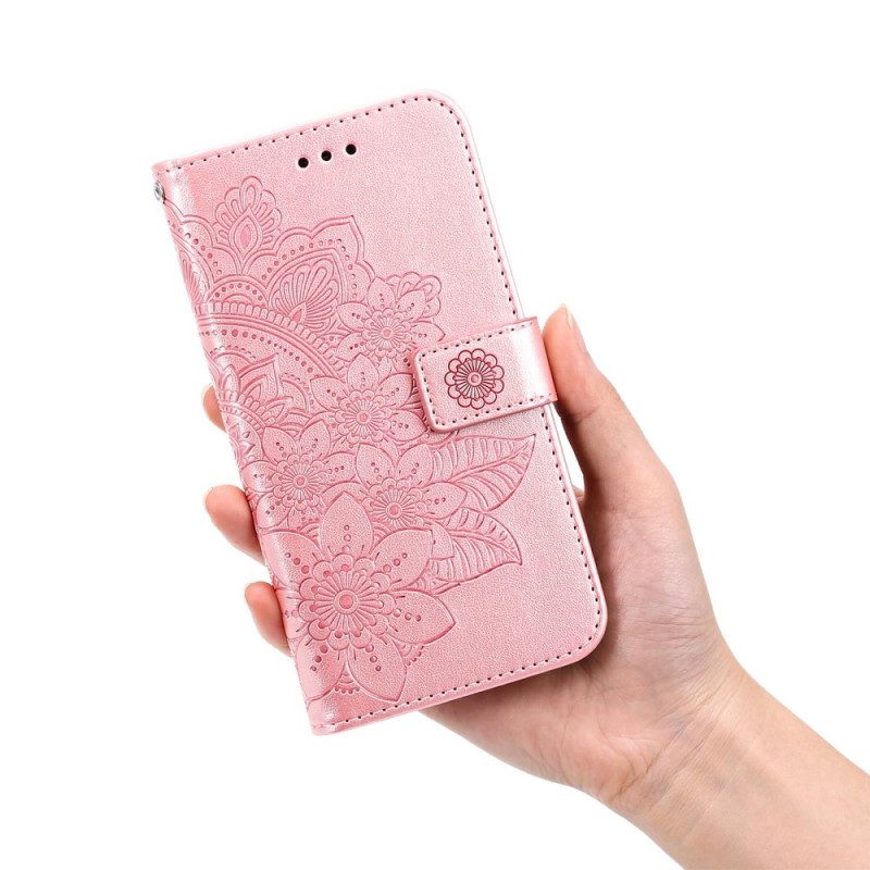 Leren Hoesje voor Xiaomi Redmi A1 Bloemmandala