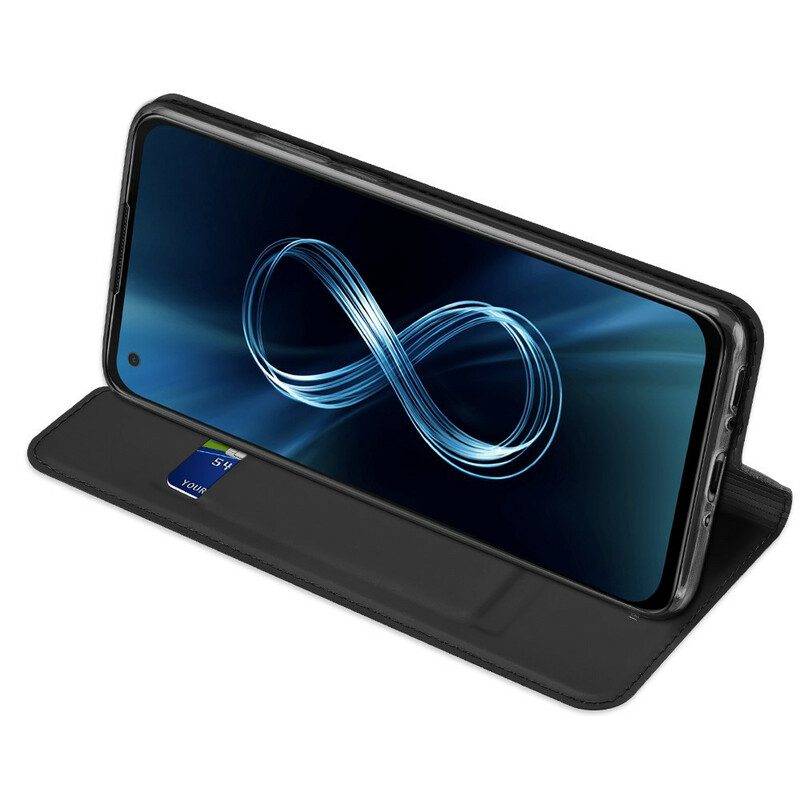 Bescherming Hoesje voor Asus Zenfone 8 Folio-hoesje Skinpro Dux Ducis