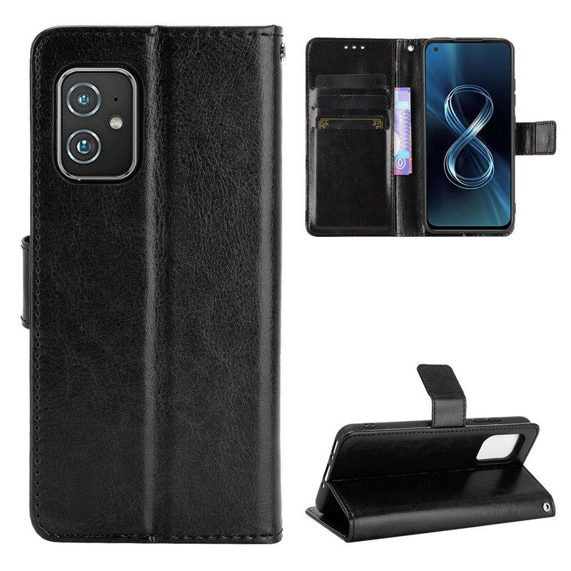 Folio-hoesje voor Asus Zenfone 8 Flitsend Kunstleer