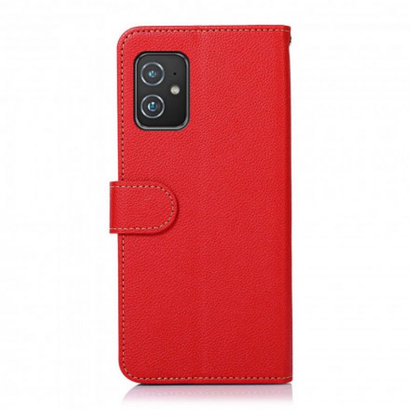 Folio-hoesje voor Asus Zenfone 8 Lychee-stijl Rfid Khazneh