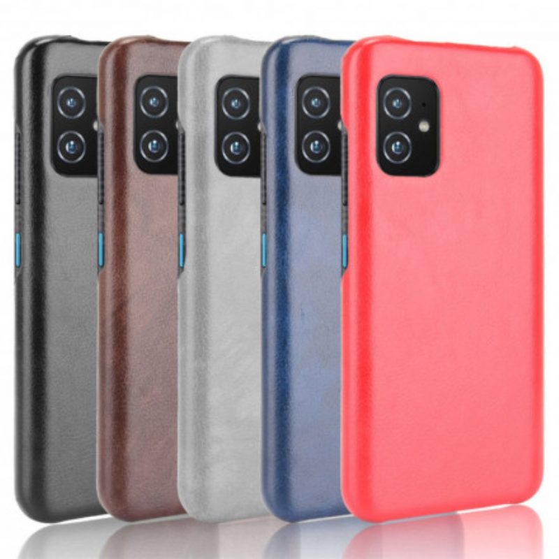 Hoesje voor Asus Zenfone 8 Litchi-leereffect