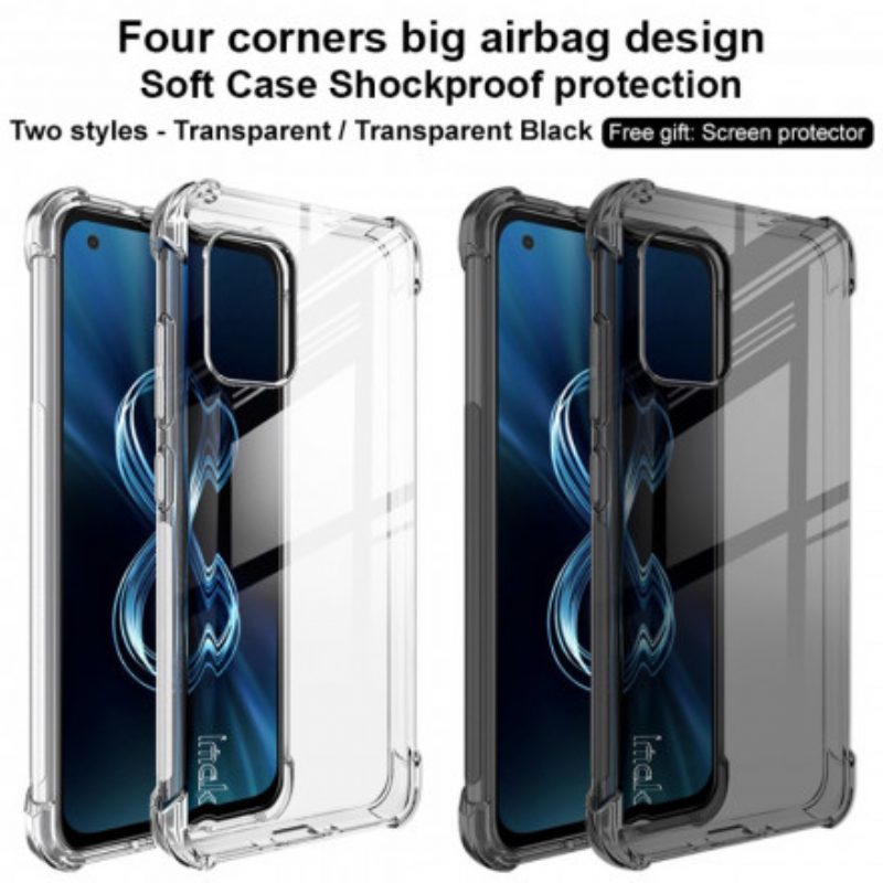 Hoesje voor Asus Zenfone 8 Transparant Zijdeachtig Imak