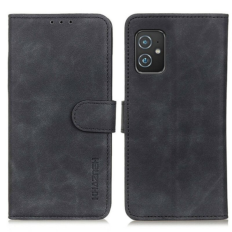 Leren Hoesje voor Asus Zenfone 8 Mat Vintage Leereffect Khazneh