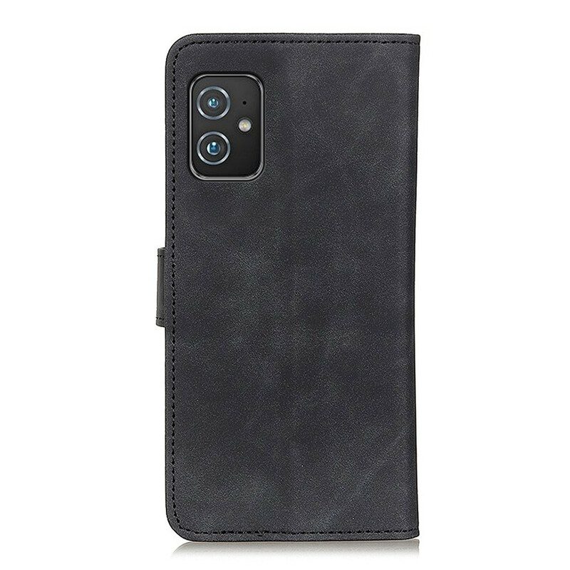 Leren Hoesje voor Asus Zenfone 8 Mat Vintage Leereffect Khazneh