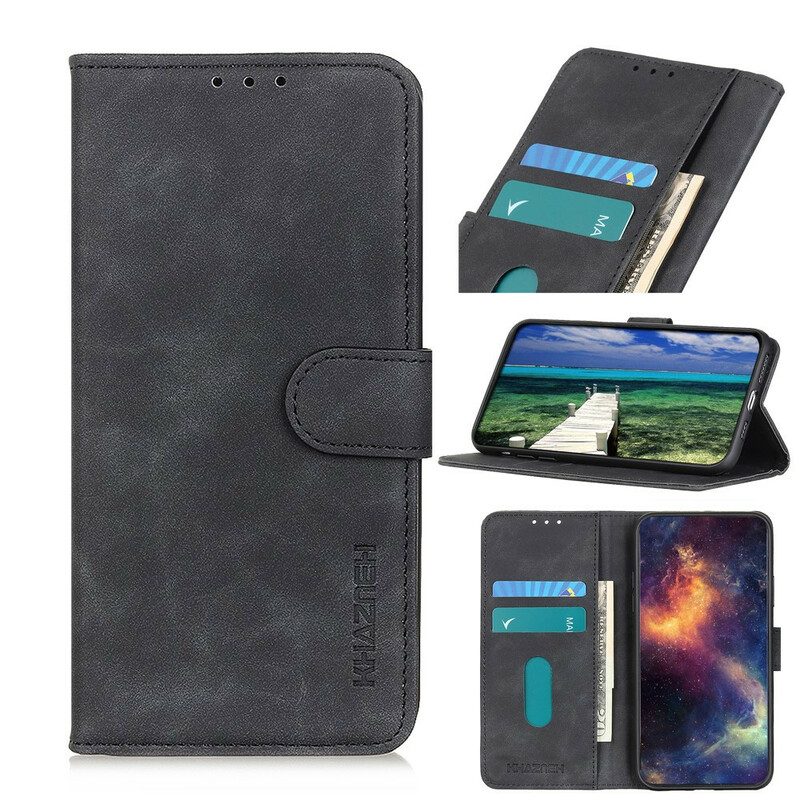 Leren Hoesje voor Asus Zenfone 8 Mat Vintage Leereffect Khazneh