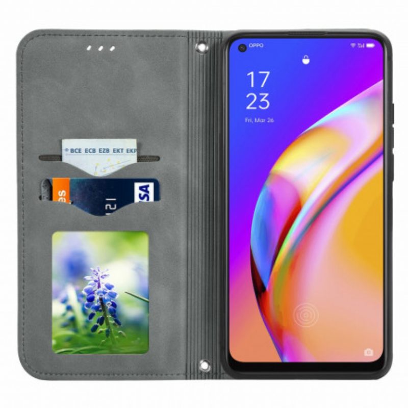 Bescherming Hoesje voor Oppo A94 5G Folio-hoesje Aanraking Van De Huid