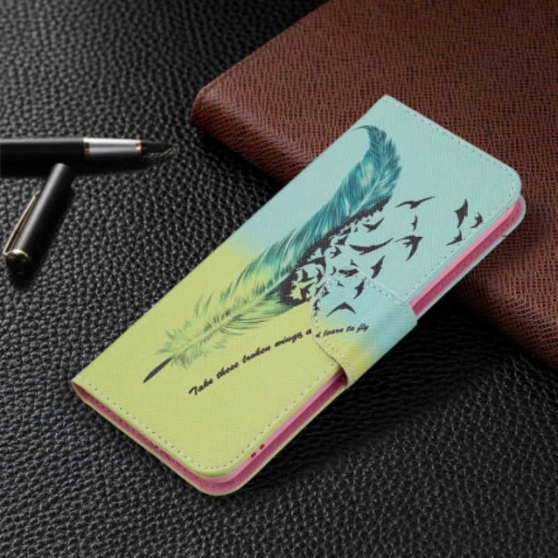 Flip Case voor Oppo A94 5G Leren Vliegen