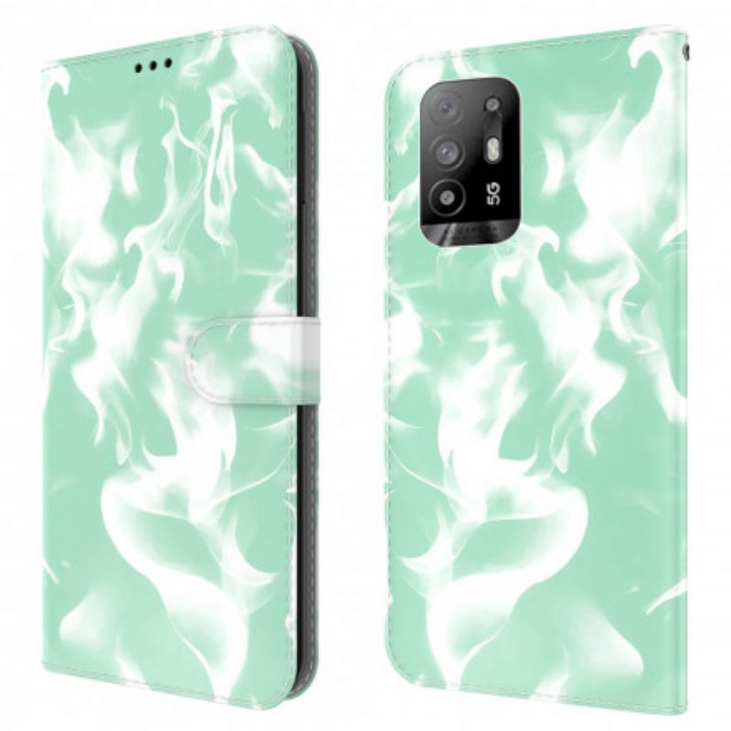 Folio-hoesje voor Oppo A94 5G Abstract Patroon