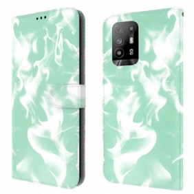 Folio-hoesje voor Oppo A94 5G Abstract Patroon