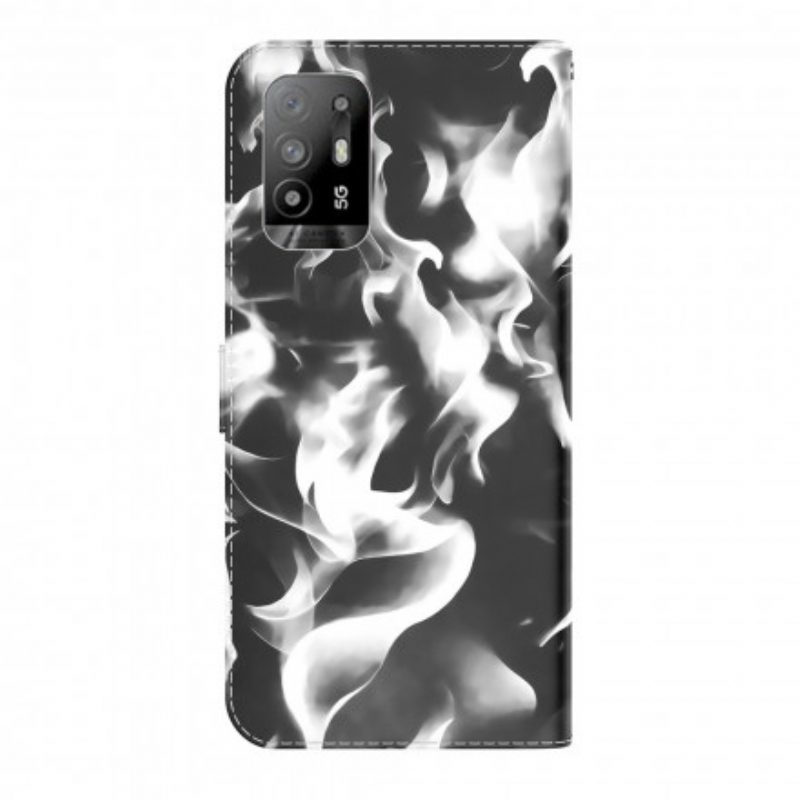 Folio-hoesje voor Oppo A94 5G Abstract Patroon