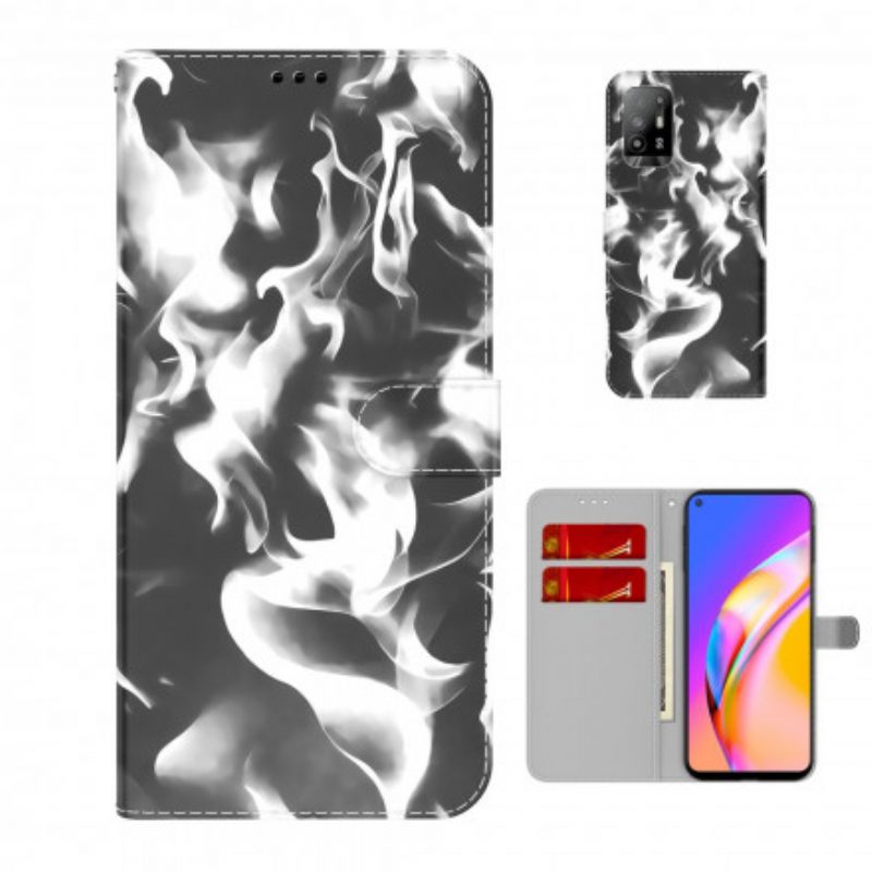 Folio-hoesje voor Oppo A94 5G Abstract Patroon