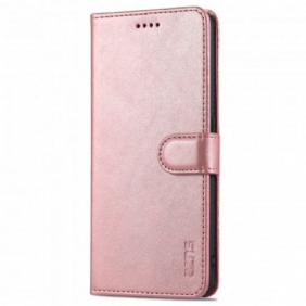 Folio-hoesje voor Oppo A94 5G Azns Ledereffect