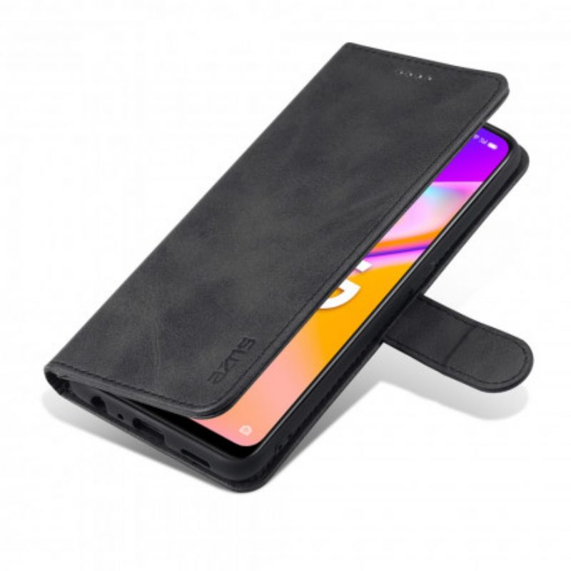 Folio-hoesje voor Oppo A94 5G Azns Ledereffect