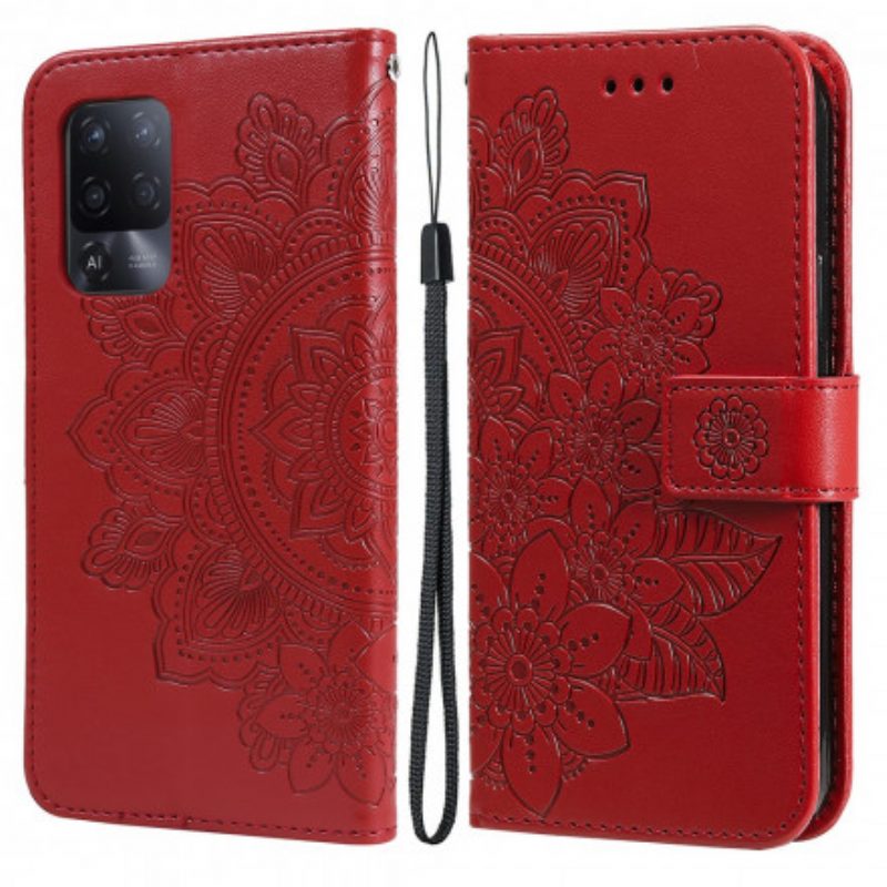 Folio-hoesje voor Oppo A94 5G Bloemmandala