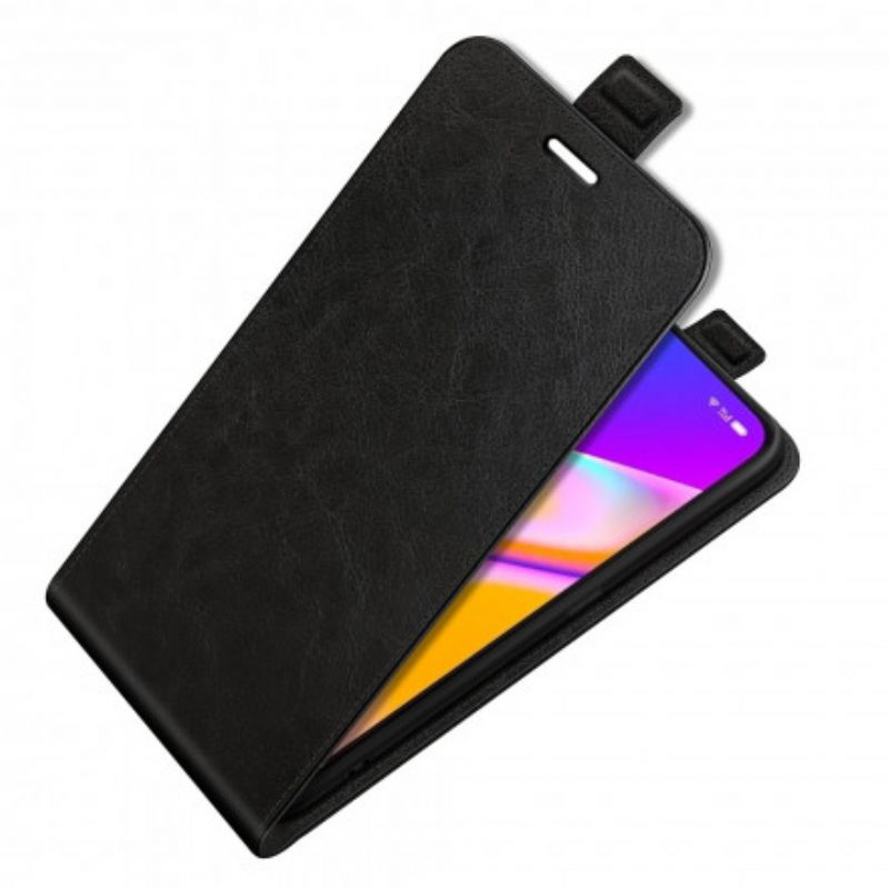 Folio-hoesje voor Oppo A94 5G Flip Case Verticale Flap Met Leereffect