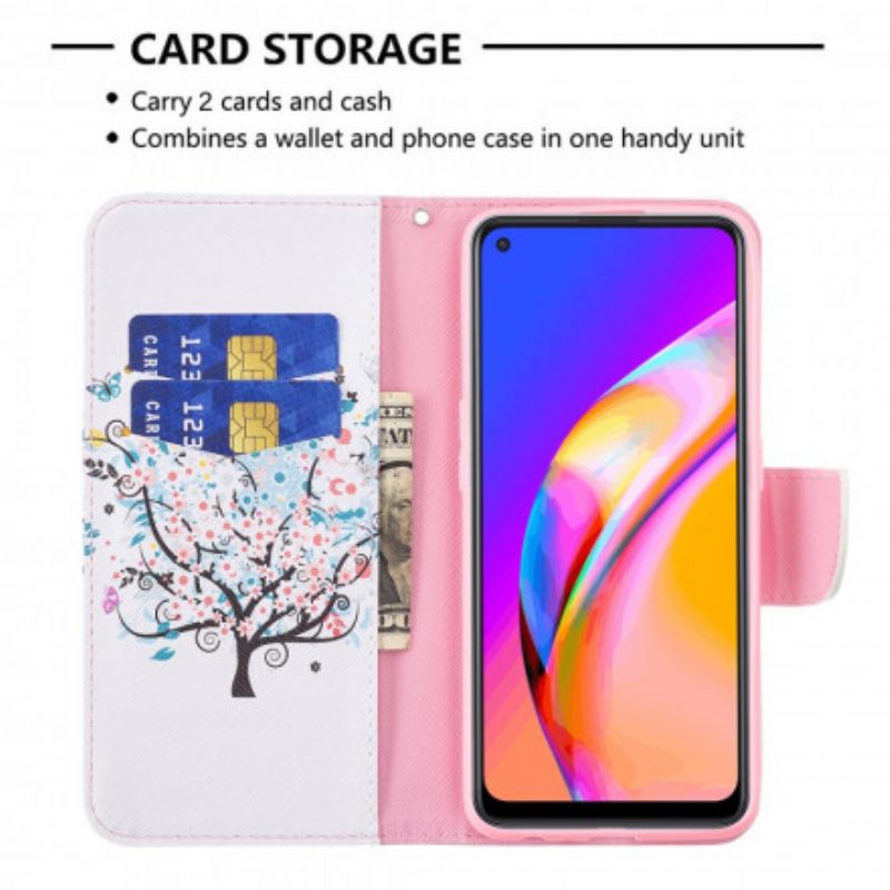 Folio-hoesje voor Oppo A94 5G Gebloeide Boom