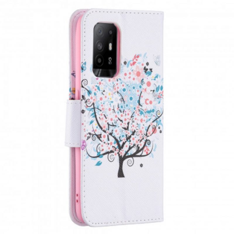 Folio-hoesje voor Oppo A94 5G Gebloeide Boom