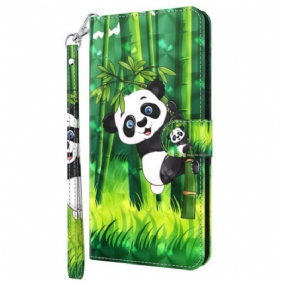 Folio-hoesje voor Oppo A94 5G Panda Met Koord