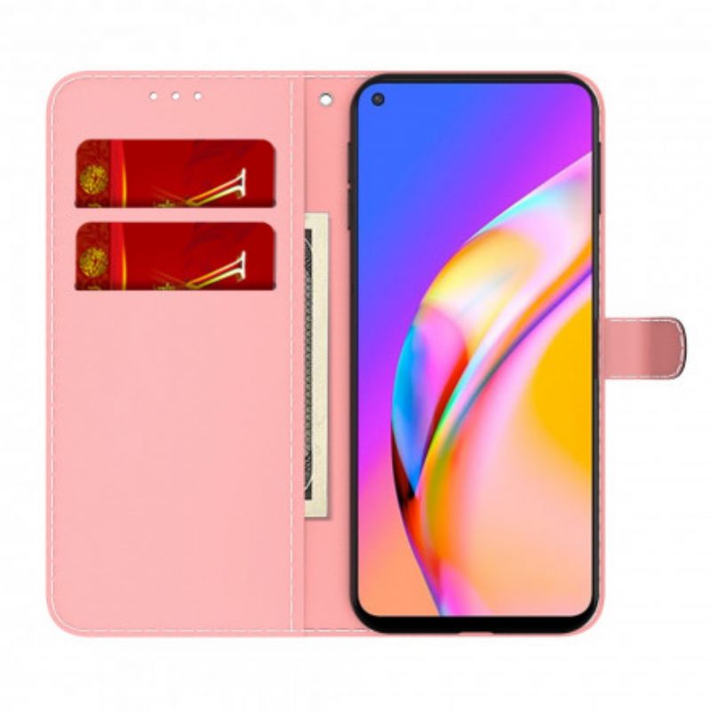 Folio-hoesje voor Oppo A94 5G Waterverf