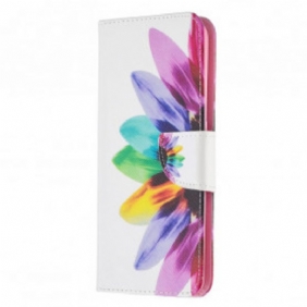 Folio-hoesje voor Oppo A94 5G Waterverf Bloem