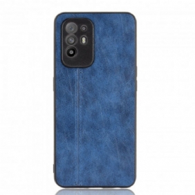 Hoesje voor Oppo A94 5G Couture-leereffect