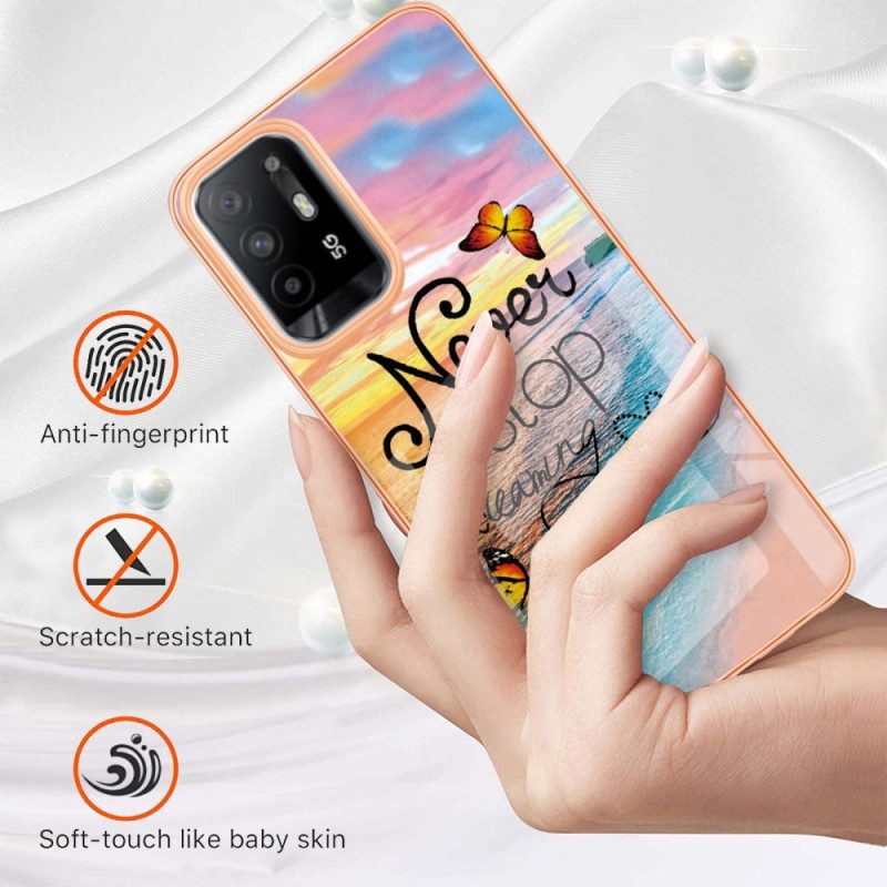 Hoesje voor Oppo A94 5G Stop Nooit Met Dromen