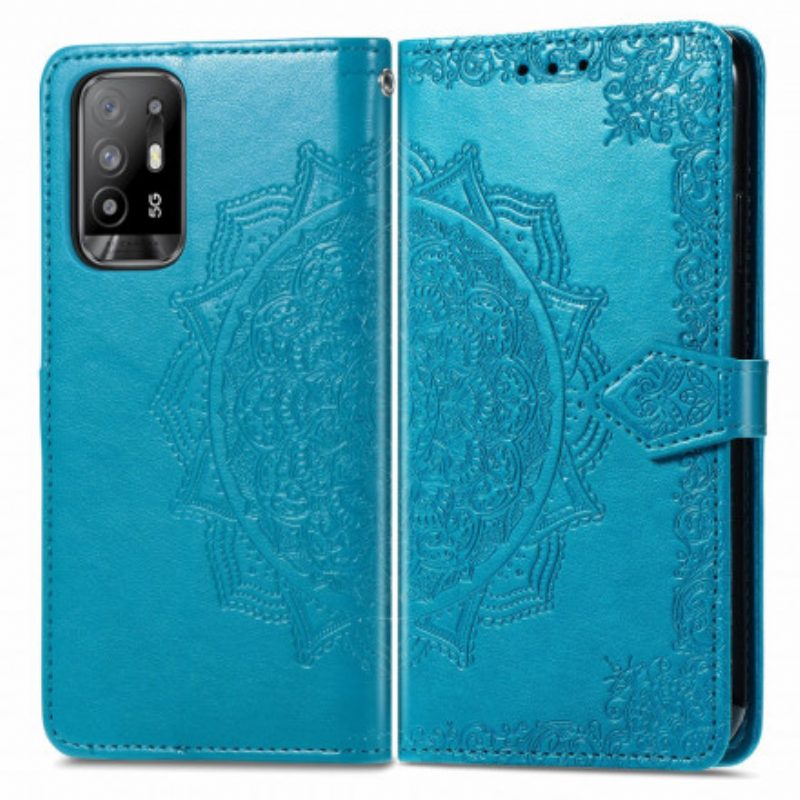 Leren Hoesje voor Oppo A94 5G Mandala Middeleeuwen