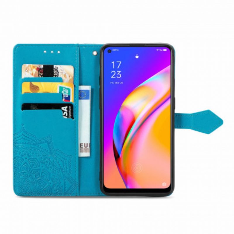 Leren Hoesje voor Oppo A94 5G Mandala Middeleeuwen