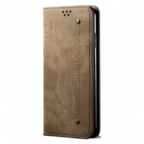 Folio-hoesje Motorola Edge 50 Neo Jeansstof