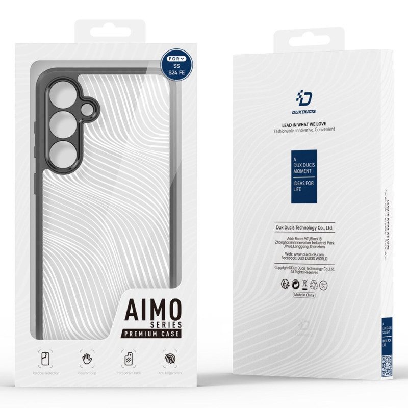 Case Hoesje Samsung Galaxy S24 Fe Telefoonhoesje Aimo-serie Dux Ducis