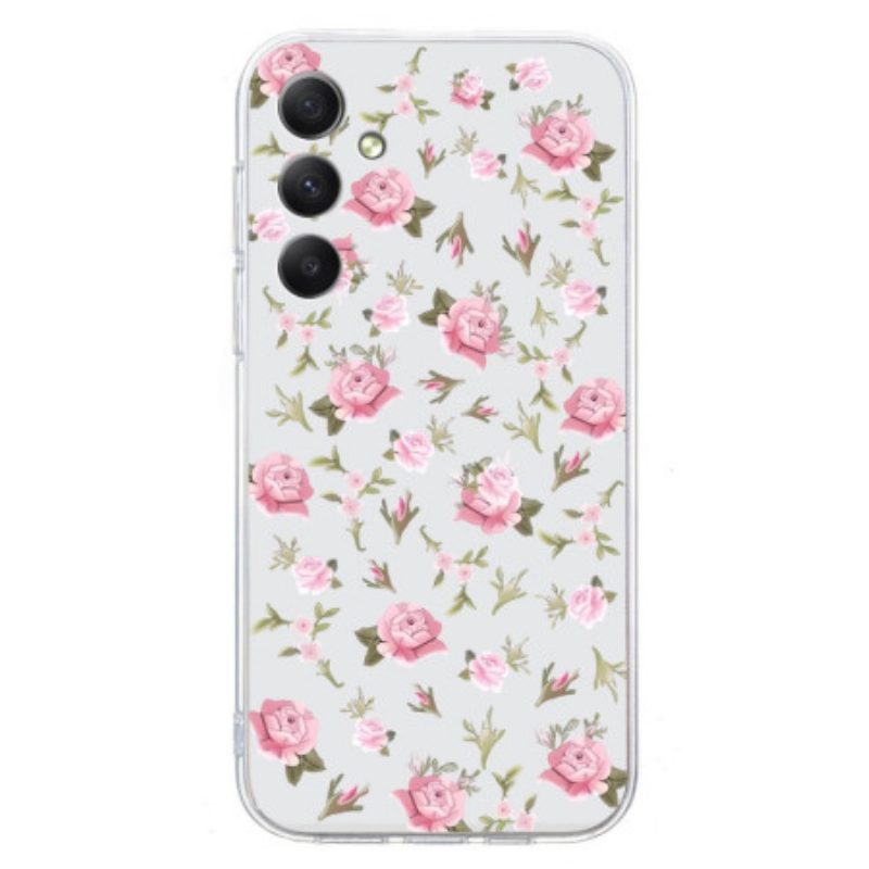 Case Hoesje Samsung Galaxy S24 Fe Telefoonhoesje Bloemen