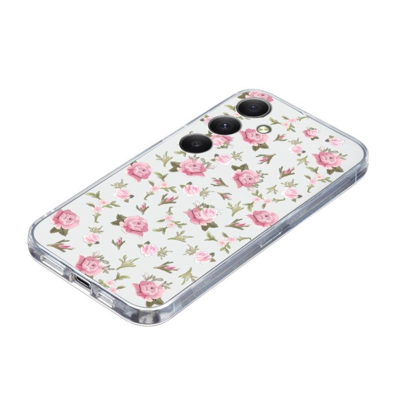 Case Hoesje Samsung Galaxy S24 Fe Telefoonhoesje Bloemen