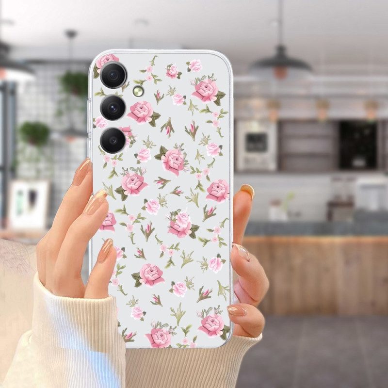 Case Hoesje Samsung Galaxy S24 Fe Telefoonhoesje Bloemen