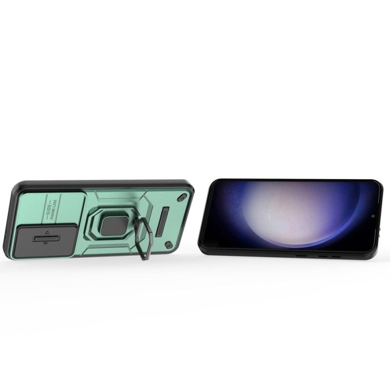 Cover Hoesje Samsung Galaxy S24 Fe Telefoonhoesje Duurzame Ring Met Camerabescherming