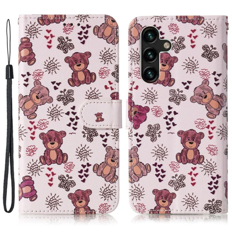 Folio-hoesje Samsung Galaxy S24 Fe Beer