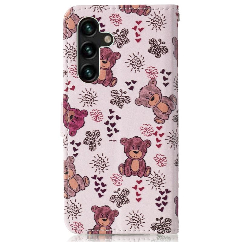 Folio-hoesje Samsung Galaxy S24 Fe Beer